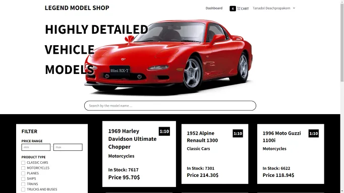 Plastic model shop, project image